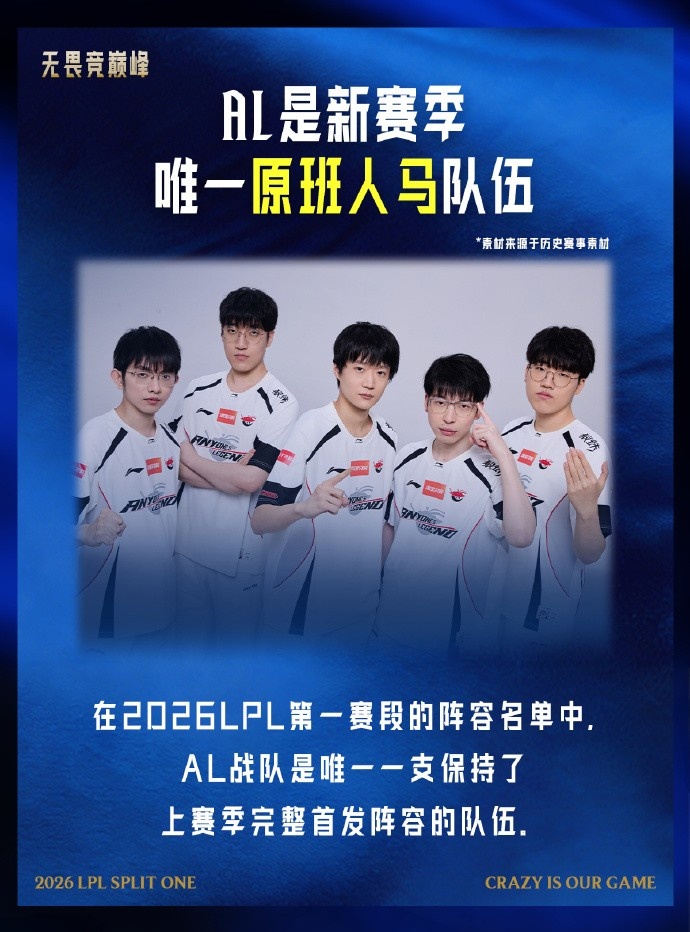 趣味数据：AL唯一原班人马；Viper重回LPL&amp;与Jiejie首次对决